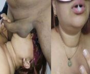 Bbw girl gives rich ball sucking and ends in sperm in her mouth from ball sucking and blowjob of desi