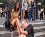 New York puplic Foot Massage from پیاری چوتxxx puplic par
