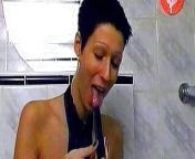 Slender lady from Germany masturbating before going in the shower from horny pakistani lady ass cheeks fondled and kissed during sex foreplay vid
