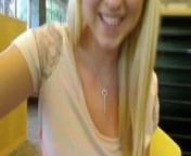 amateur blond masturbates and squirts in the library WF from blonde girl masturbates in library