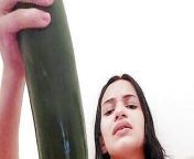 I broke into my pussy sitting on the cucumber and even left my ass all red from inserting penis and bitting boobs