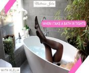 A Dominatrix Takes her Bath in Tights and Humiliates her Slave (Fetish ASMR) - Maitresse Julia Teaser from nina takes down maitresse