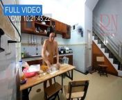 Ravioli Time! A naked housekeeper works in the hotel kitchen. Depraved housekeeper works in the kitchen without panties. from kat ravioli pinkmaggit nude big tits tease leaked