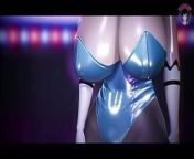 Asuna with Huge Tits in Bunny Suit. Sexy Dance from suit sexy