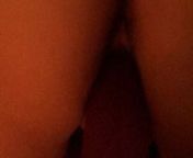 Wife Pussy Stretched by 8 Inch Long x 2 Inch Wide Dildo from 8 inch long black penis in small pu