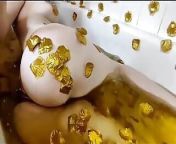 Gold from bathing nude photoshoot