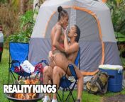 Maya Farrell Brings Sarai Minx To Camping Without Their BFs So They Can Have Fun With Each Other - Reality Kings from camping porn