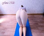 I did yoga for the ass and my pussy got very aroused, I had to cum right on the yoga mat. from sexy mating