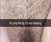 It’s not cheating, he just rubs my clit with a tip – Milky Mari from just the tip caption