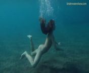 Underwatershow erotic young models in water from girls in wather