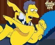 The Simpsons - Homer Catches Marge Cheating on Him with Moe from cartoon gwen tennyson naked