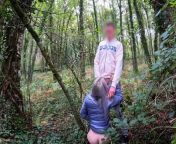 I surprise a stranger girl in the forest when I jerk off and fuck her from wood jungle aex