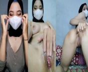 Beautiful Hijab Masturbation Wet Pussy from ngintip colmek