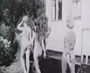 Margaret Nolan, Vera Novak. Vintage naturist clip from vintage hairy naturist teens