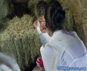 CFNM femdoms demand doggystyle in barn from www brazzers sex video comand woman xxx com