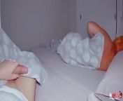 Stepmom and Stepson Shared Bed in Hotel and Have Sex. English Subtitles from englsh sex move comog gril