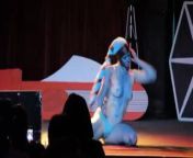 Twi' Lek cosplay burlesque dance from twi sp