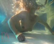 Underwater pussy show. Mermaid fingering masturbation CamElegant and flexible babe, swimming outdoor swimming pool. 3 from pure nudism tropic pool sunb