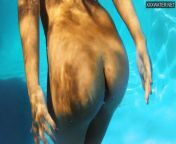 Jacqueline Hope enjoys being naked in the pool from jacquline fernendez xxx nude