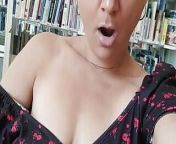 The girl at the library fingers her before reading from desi mom fingers her pussy and sends over whatsapp for lover spotted by he