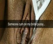 I found my hot bride with cum on her cheatingpussy! from young bride breeding party
