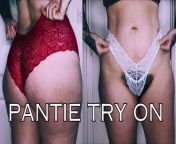 ElizabethHunny Temu Pantie Try On from pantie try on