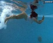 Puzan Bruhova fat teen in the pool from xenia crushova nude topless youtuber leaked video