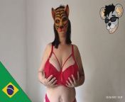 Hot sex in double bed with Brazilian with a perfect ass from mouse cum