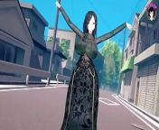 Tomoe - Sexy MILF In Tight Dress Dancing + Gradual Undressing (3D HENTAI) from moonlit fantasy tomoe hentai