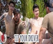 Cum Here Boy - Tip Your Driver - Heath Halo finds Jay Angelo Naked While Delivering Food, Jay Can Only Tip with his Dick & Hole from jai actor gay sex