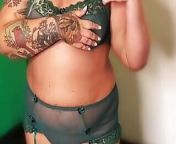 BBW Plays with Boobs and Pussy in Lingerie from and big fat girl bbbw