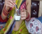 Sexy bhabhi makes yummy coffee from her fresh breast milk for devar by squeezing out her milk in cup (Hindi audio) from milk squeezed nipples in ling