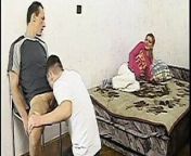 Horny dude fucking the other guy while blonde gives a blowy from bisexual hot dude facking husband and his wife