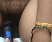 Husband shaving Indian Wife Hairy Big pussy - part 1 from hairy pussy shaving indian