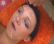 slow motion Cumshot complition from cum in pussy complition