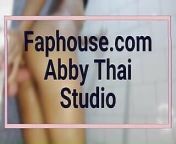 I take a shower after school and bring my dildo in the bathroom - Abby Thai - Studio from shower and fuck after school my teen student eat feet and cum on her face
