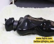 Fejira com – Latex vacuum sleeping bag and mask breathplay from www xxx bangla com bag gal sex
