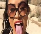 Sexy Asian Wife - Long Tongue from tongue brushing tongue