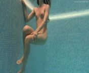 Hottest petite teen Irina Russaka with small tits underwater from irina ionesco pussydesi show pussy get