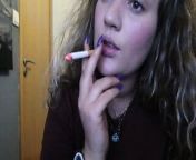 CLOSE-UP CIGAR SMOKE BY A SEXY BLONDE WOMAN from meyeder dudh tipar videodain woman big bo