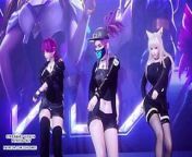 MMD Exid - Me & You Ahri Akali Evelynn Sexy Kpop Dance League of Legends KDA from xxx exide videos