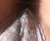 Wettest Pussy on the Internet - Kiki Vee reveals Extra Soaking Wet pussy and meaty clit in tiny white lace thong from wet pussy thong