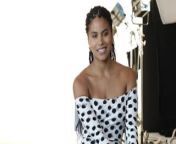 Zazie Beetz interview in sexy dress from actress nude in iterview