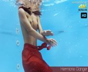 Tiny skinny pornstar Hermione Ganger in the pool from cumonprintedpics hermione nude fakes alexxx vodio