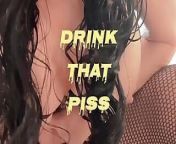 UK's Longest Labia- Drink My Piss from squirt drink