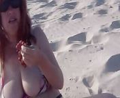 Ecosexuality on the Beach!Pleasuring Myself wiht Fruit, Beach Sand, and Water! from fuck wiht boss