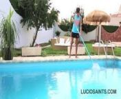 Lucio Saints fucks Sasha Erre - The Pool Boy from tamil gays pools sex
