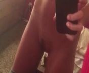 Perfect blonde model nude selfie in mirror from ls model nude pussy