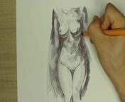 Easy drawing ofStepsister's Nude Body from hentai yuuree redraw