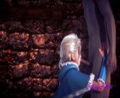 Frozen Hentai 3D - Elsa Have sex in his castle from elsa frozen sex lesbian